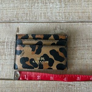 Coach Leopard Print credit card holder